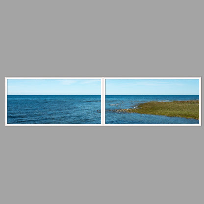 LED-Wandbild Zweiteiler quer 240x60 cm – Meer & Küste