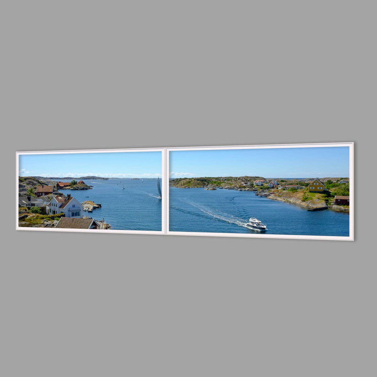 LED-Wandbild Zweiteiler quer 240x60 cm – Meer & Küste