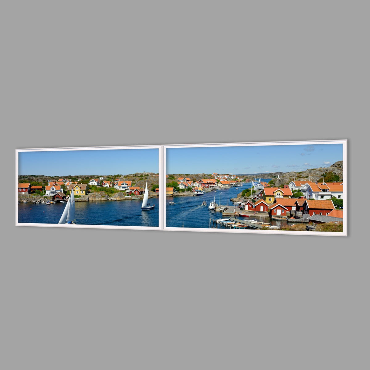 LED-Wandbild Zweiteiler quer 240x60 cm – Meer & Küste