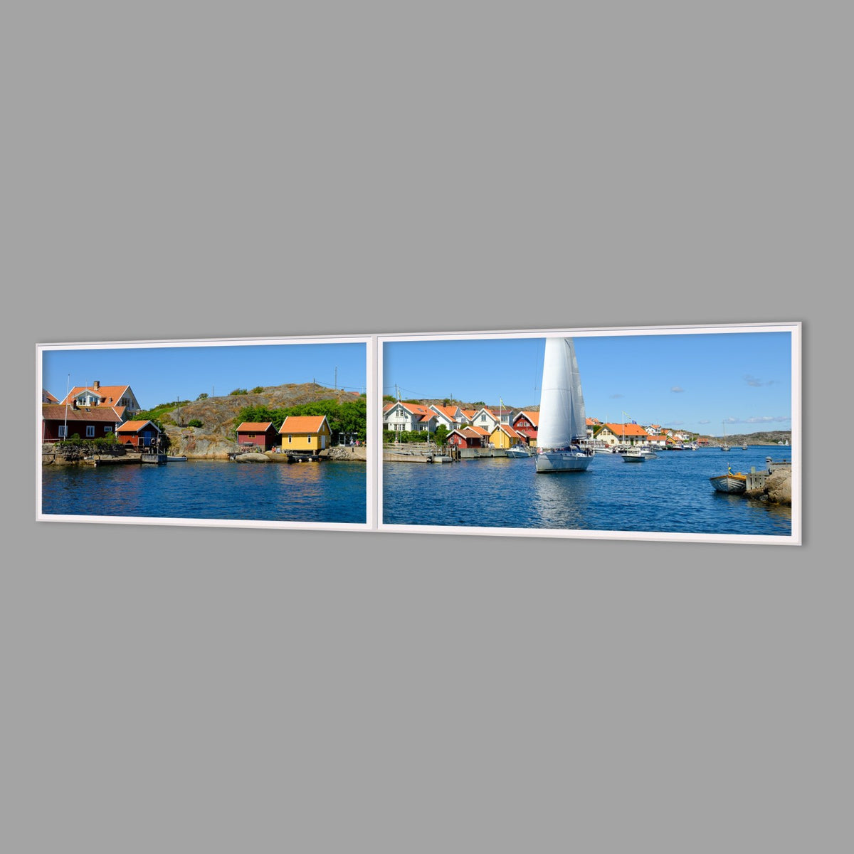 LED-Wandbild Zweiteiler quer 240x60 cm – Meer & Küste