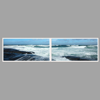 LED-Wandbild Zweiteiler quer 240x60 cm – Meer & Küste