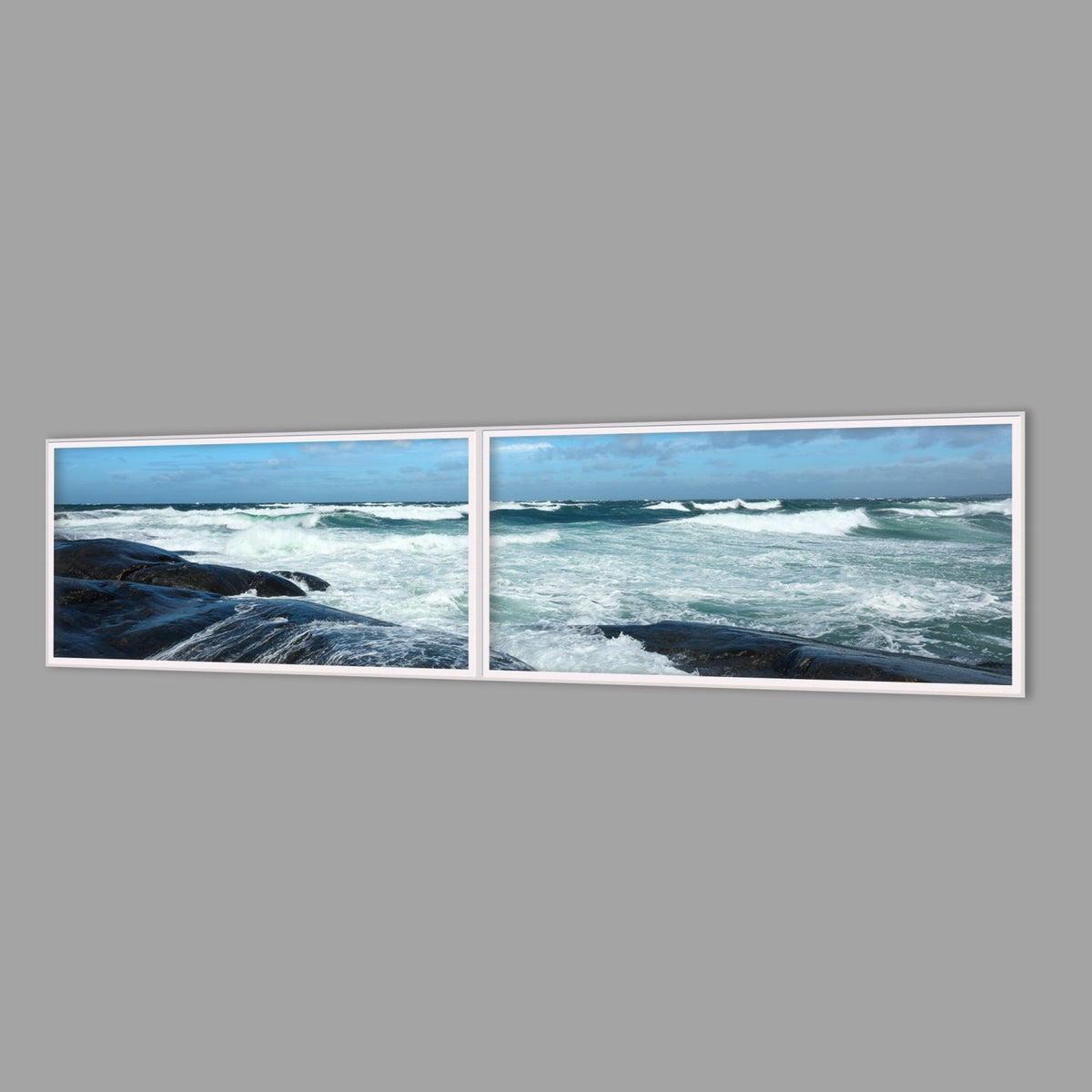 LED-Wandbild Zweiteiler quer 240x60 cm – Meer & Küste