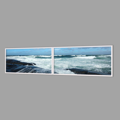 LED-Wandbild Zweiteiler quer 240x60 cm – Meer & Küste