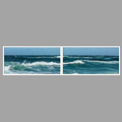 LED-Wandbild Zweiteiler quer 240x60 cm – Meer & Küste