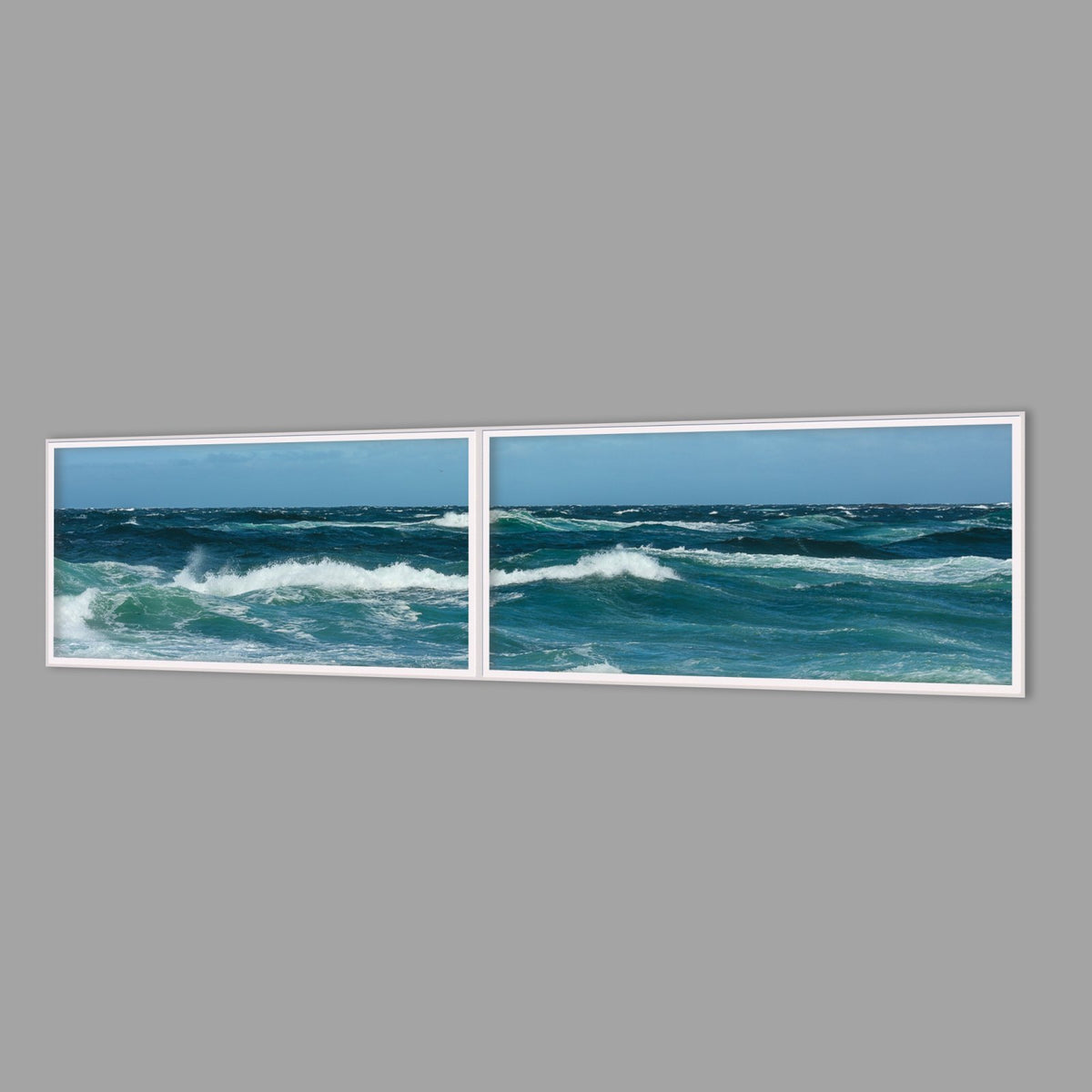 LED-Wandbild Zweiteiler quer 240x60 cm – Meer & Küste