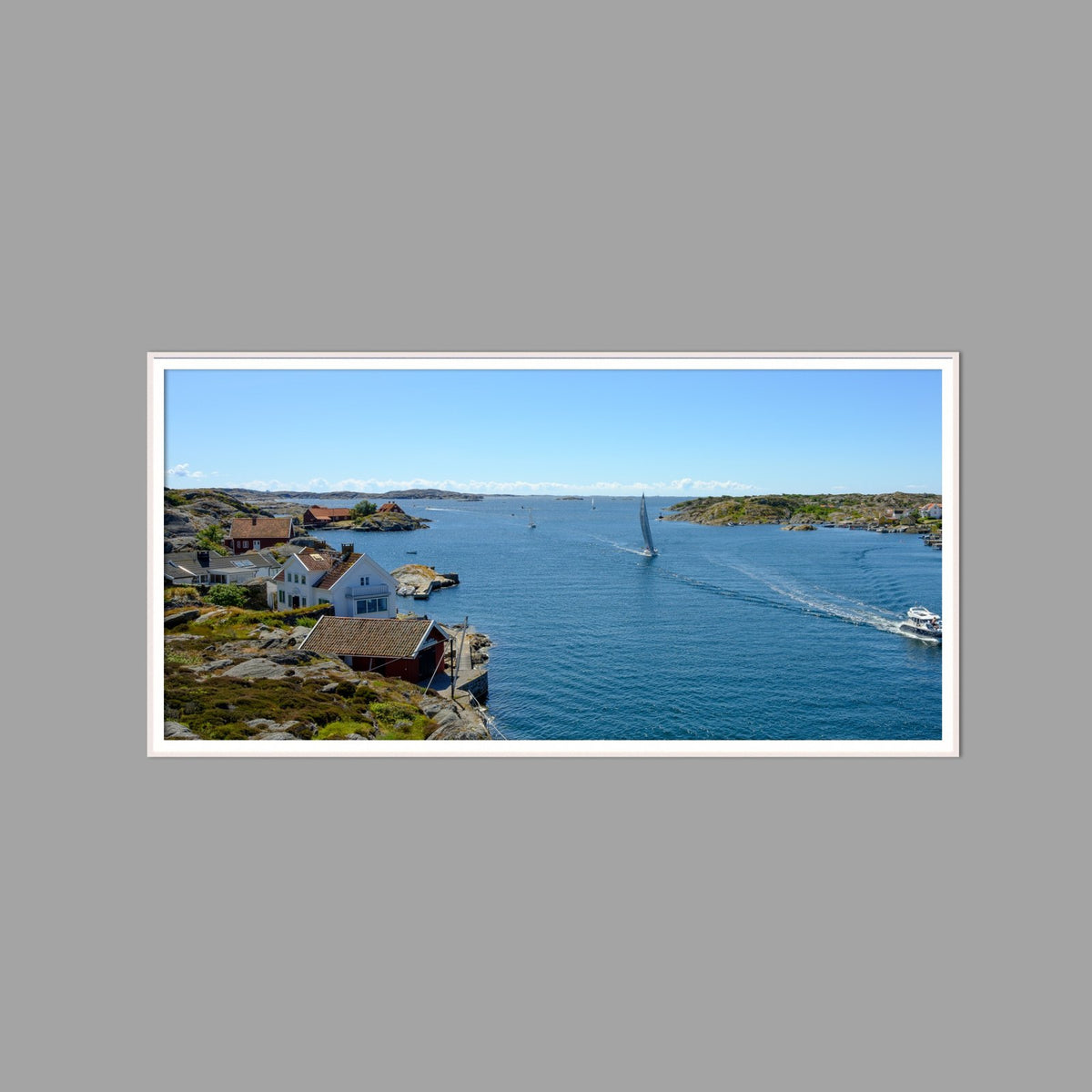 LED-Wandbild 60x120 cm quer – Meer & Küste
