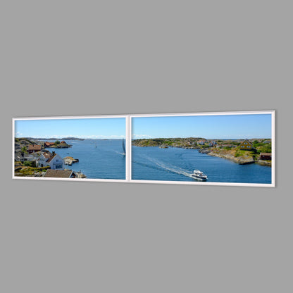 LED-Wandbild Zweiteiler quer 240x60 cm – Meer & Küste