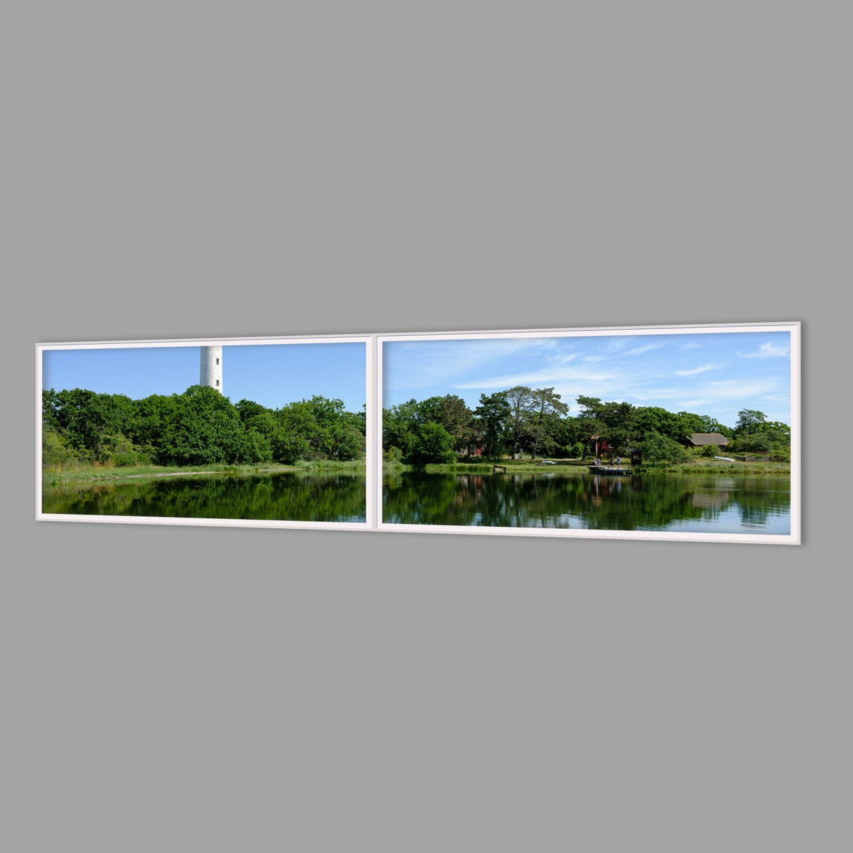 LED-Wandbild Zweiteiler quer 240x60 cm – Meer & Küste