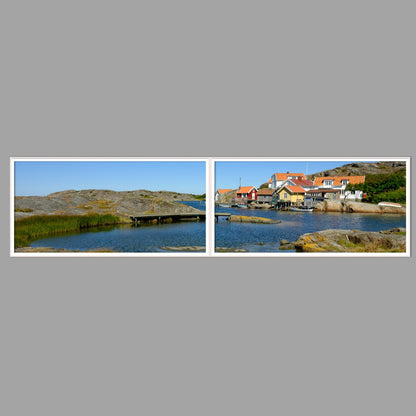 LED-Wandbild Zweiteiler quer 240x60 cm – Meer & Küste