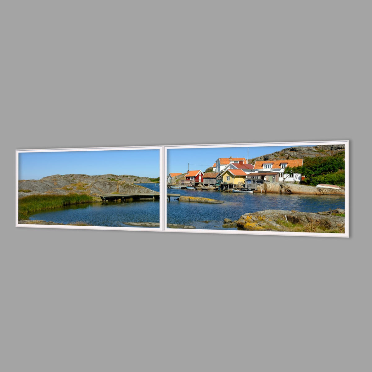 LED-Wandbild Zweiteiler quer 240x60 cm – Meer & Küste