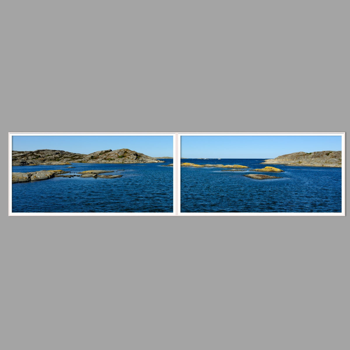 LED-Wandbild Zweiteiler quer 240x60 cm – Meer & Küste