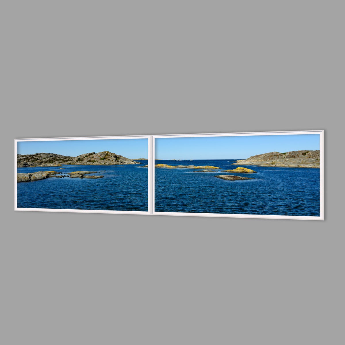 LED-Wandbild Zweiteiler quer 240x60 cm – Meer & Küste