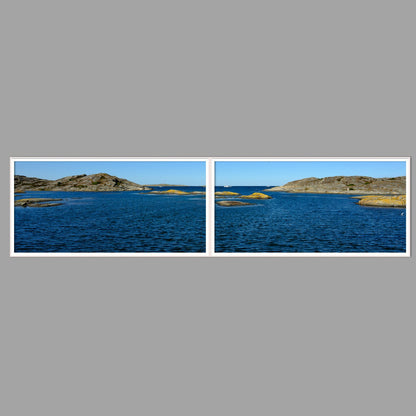 LED-Wandbild Zweiteiler quer 240x60 cm – Meer & Küste