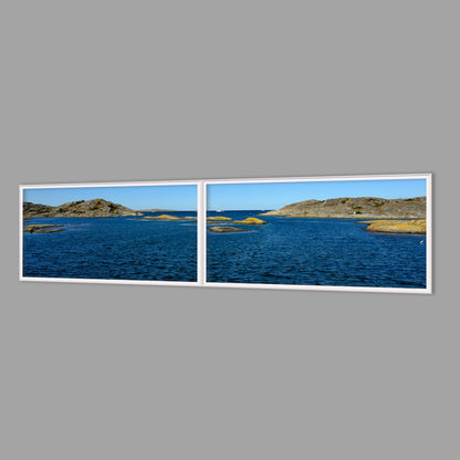 LED-Wandbild Zweiteiler quer 240x60 cm – Meer & Küste