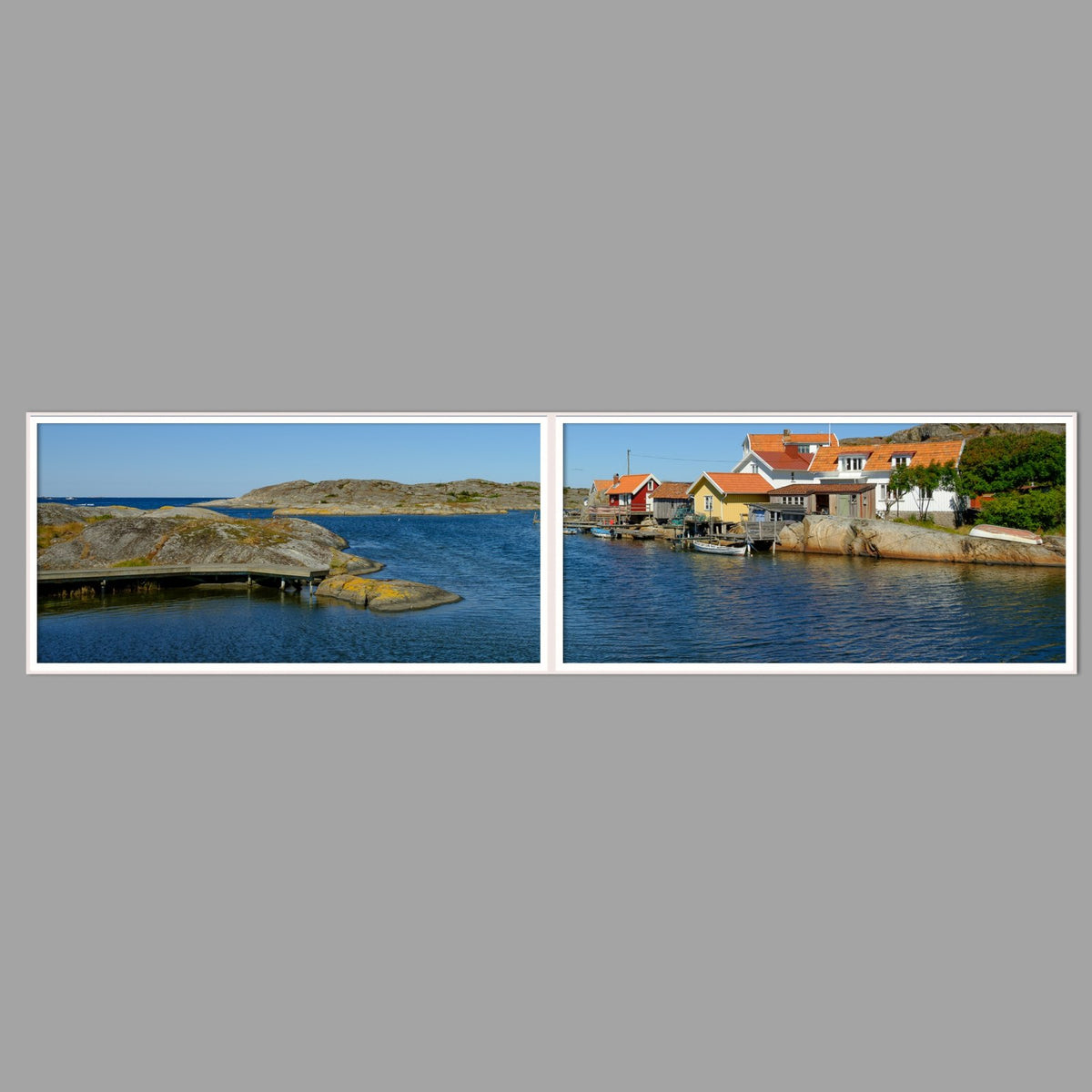 LED-Wandbild Zweiteiler quer 240x60 cm – Meer & Küste