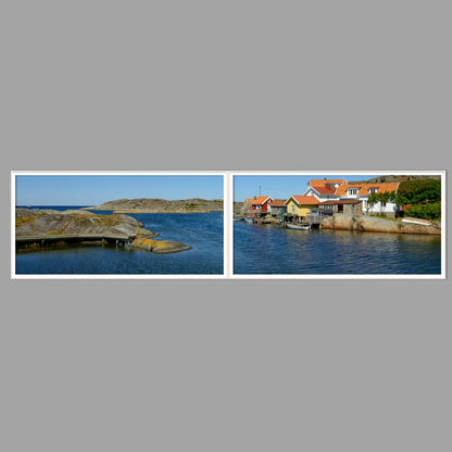 LED-Wandbild Zweiteiler quer 240x60 cm – Meer & Küste