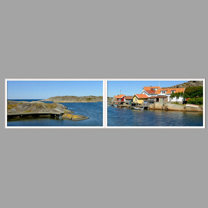 LED-Wandbild Zweiteiler quer 240x60 cm – Meer & Küste