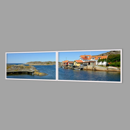 LED-Wandbild Zweiteiler quer 240x60 cm – Meer & Küste