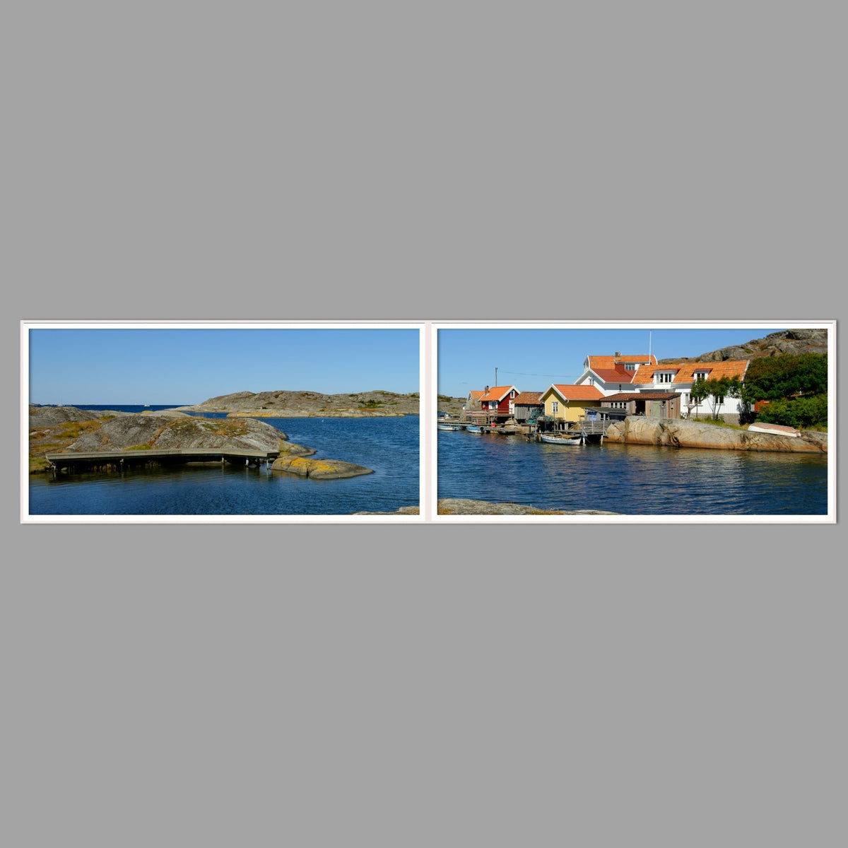LED-Wandbild Zweiteiler quer 240x60 cm – Meer & Küste