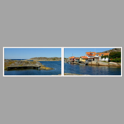 LED-Wandbild Zweiteiler quer 240x60 cm – Meer & Küste