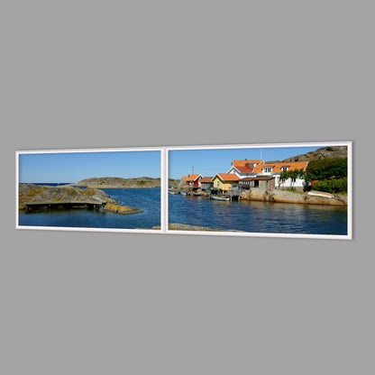 LED-Wandbild Zweiteiler quer 240x60 cm – Meer & Küste