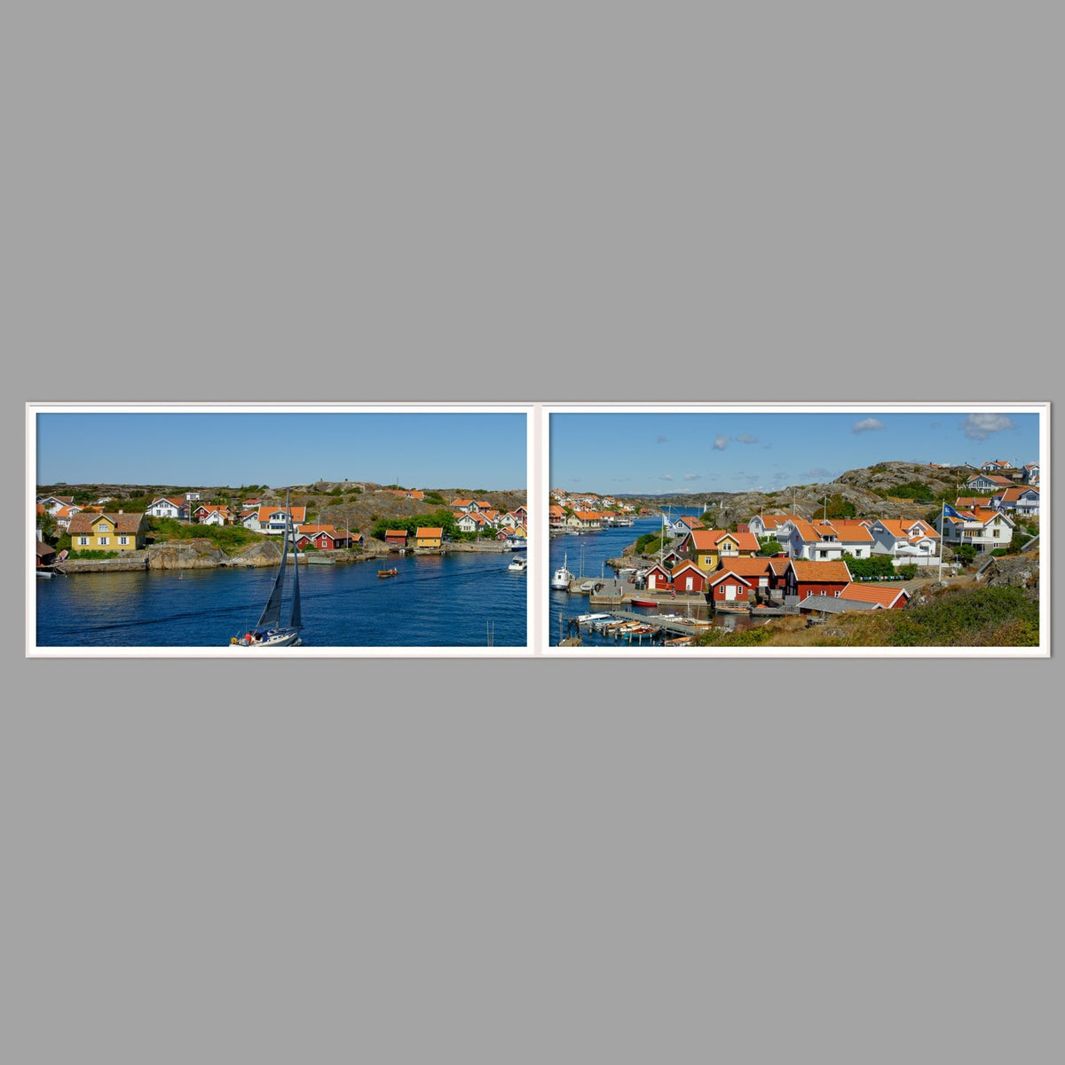 LED-Wandbild Zweiteiler quer 240x60 cm – Meer & Küste