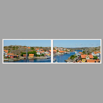 LED-Wandbild Zweiteiler quer 240x60 cm – Meer & Küste