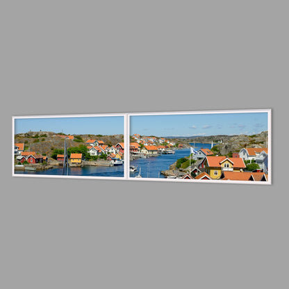 LED-Wandbild Zweiteiler quer 240x60 cm – Meer & Küste