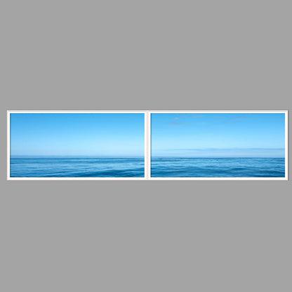 LED-Wandbild Zweiteiler quer 240x60 cm – Meer & Küste