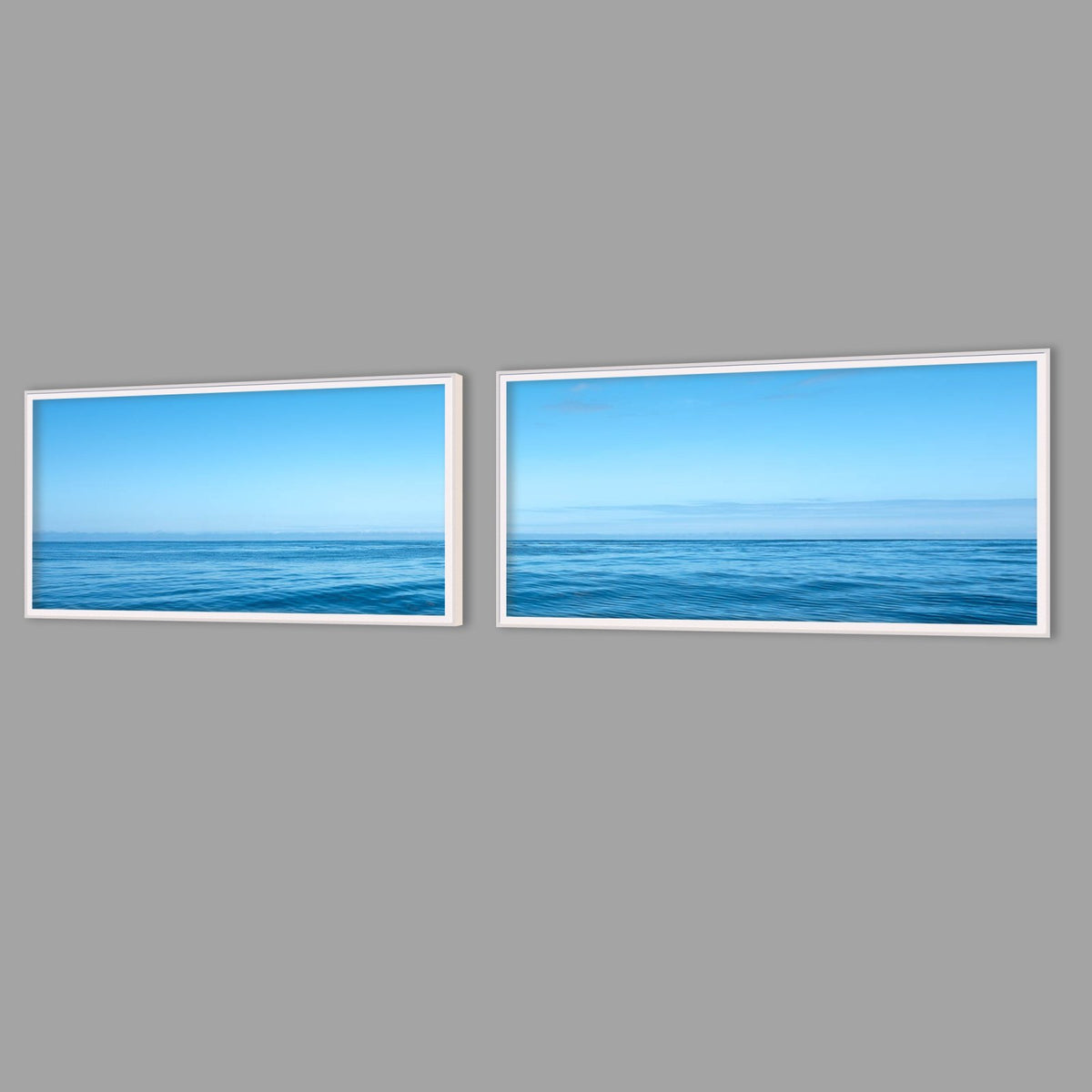 LED-Wandbild Zweiteiler quer mit Abstand – Meer & Küste