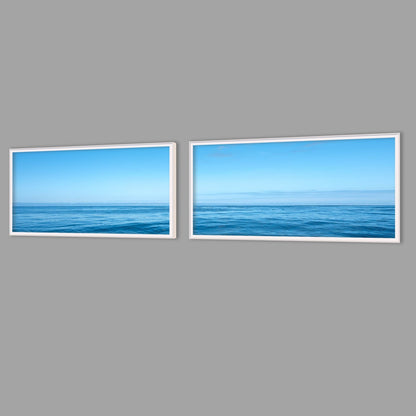 LED-Wandbild Zweiteiler quer mit Abstand – Meer & Küste
