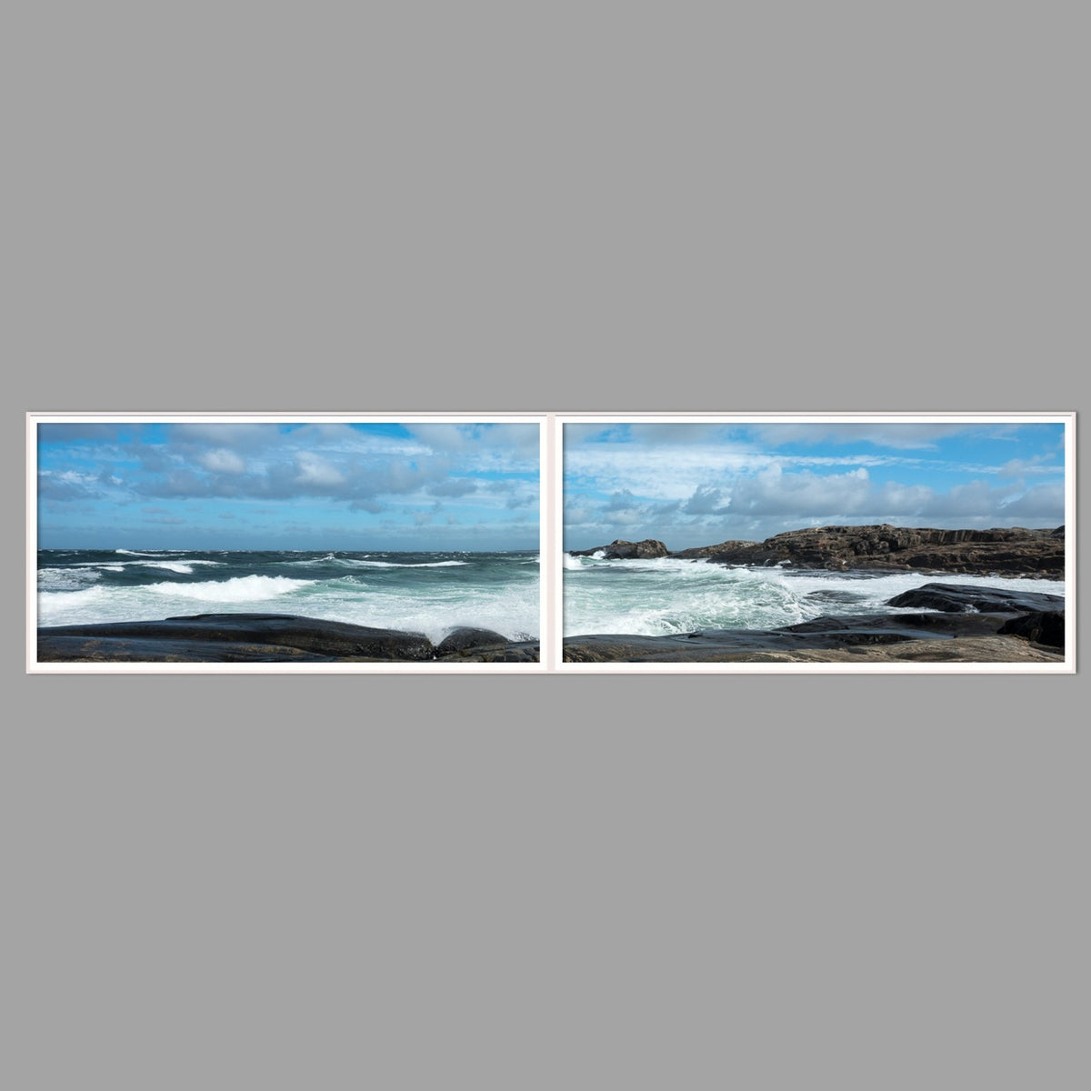 LED-Wandbild Zweiteiler quer 240x60 cm – Meer & Küste