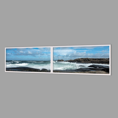 LED-Wandbild Zweiteiler quer 240x60 cm – Meer & Küste