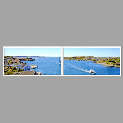 LED-Wandbild Zweiteiler quer 240x60 cm – Meer & Küste