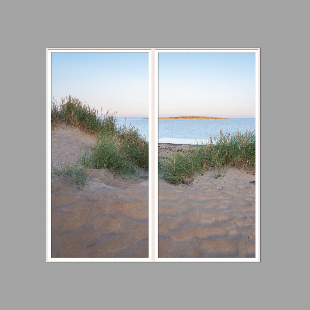 LED-Wandbild Zweiteiler hochkant 120x120 cm – Meer & Küste