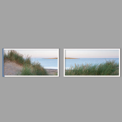 LED-Wandbild Zweiteiler quer mit Abstand – Meer & Küste