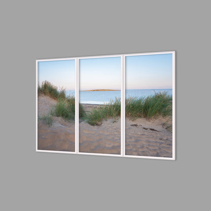 LED-Wandbild Dreiteiler hochkant 180x120 cm – Meer & Küste