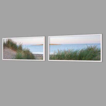 LED-Wandbild Zweiteiler quer mit Abstand – Meer & Küste