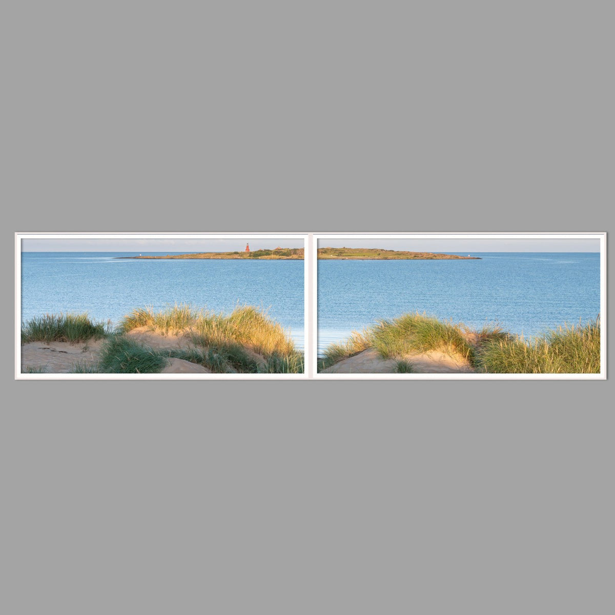 LED-Wandbild Zweiteiler quer 240x60 cm – Meer & Küste
