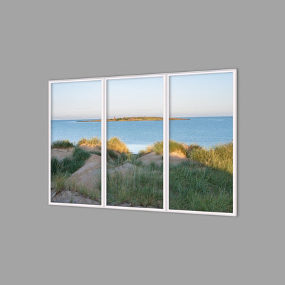 LED-Wandbild Dreiteiler hochkant 180x120 cm – Meer & Küste