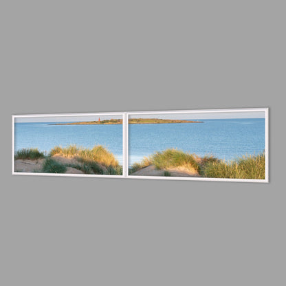 LED-Wandbild Zweiteiler quer 240x60 cm – Meer & Küste