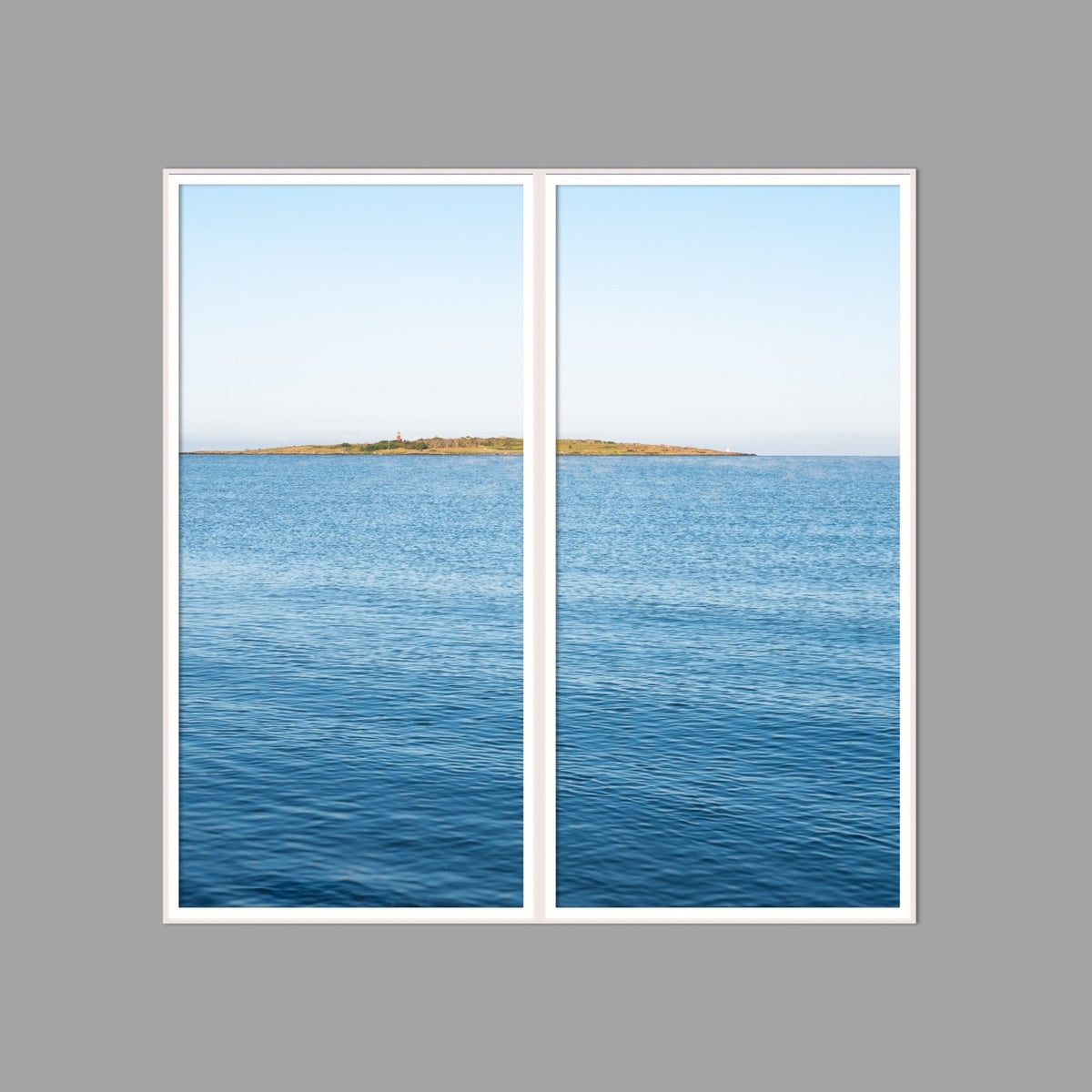 LED-Wandbild Zweiteiler hochkant 120x120 cm – Meer & Küste