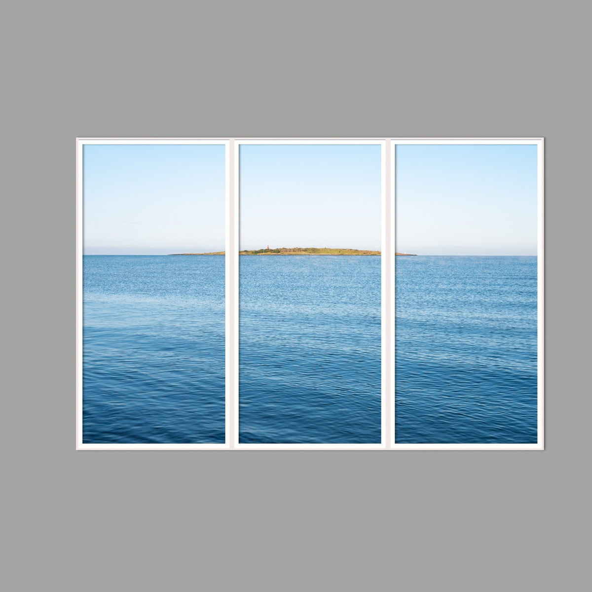 LED-Wandbild Dreiteiler hochkant 180x120 cm – Meer & Küste