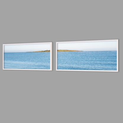 LED-Wandbild Zweiteiler quer mit Abstand – Meer & Küste