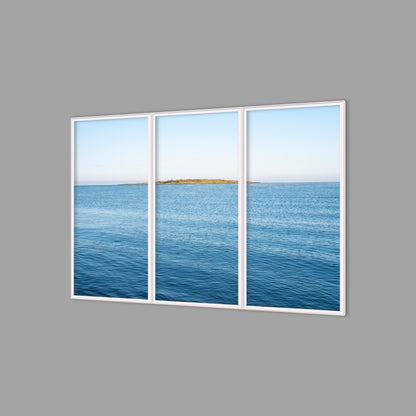LED-Wandbild Dreiteiler hochkant 180x120 cm – Meer & Küste