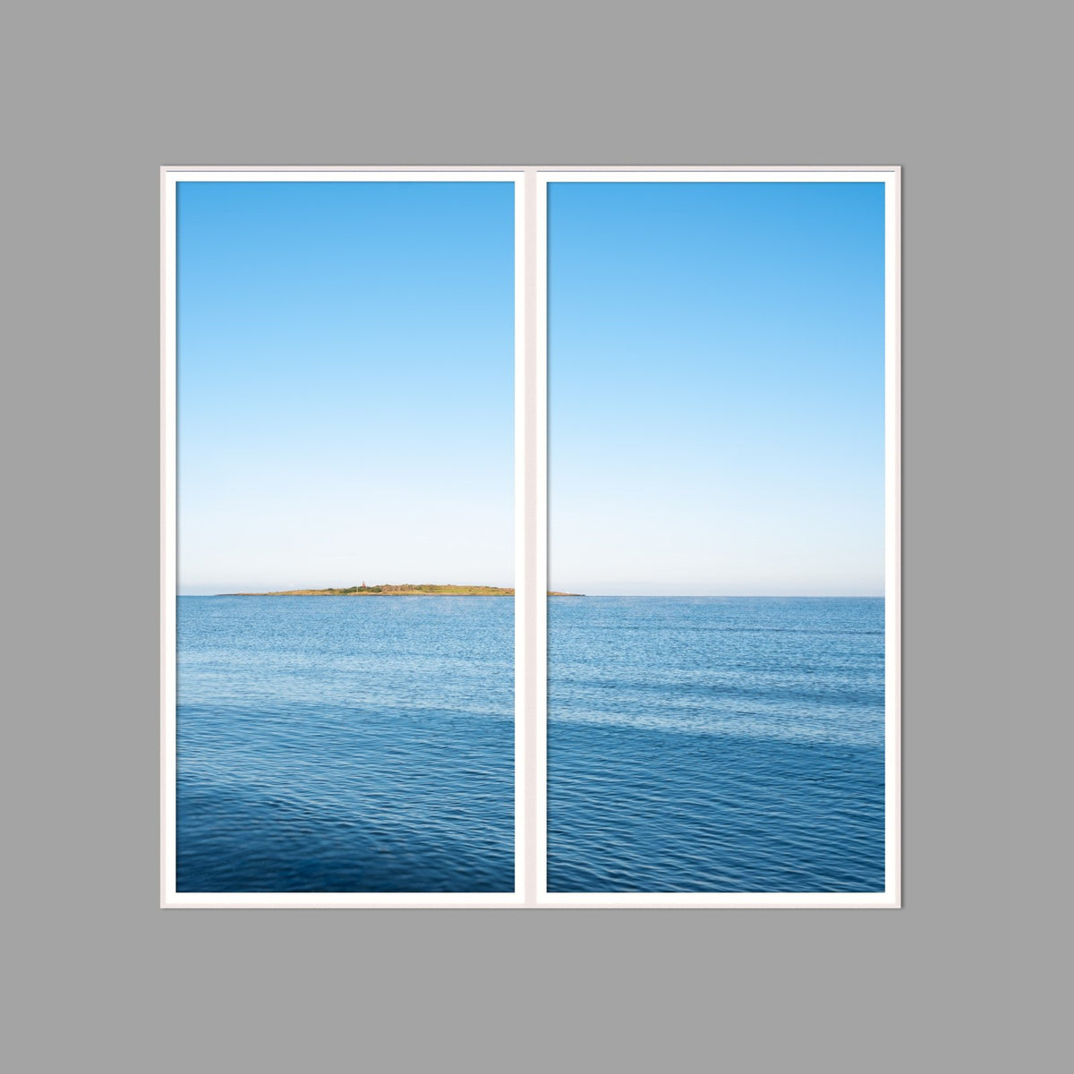 LED-Wandbild Zweiteiler hochkant 120x120 cm – Meer & Küste