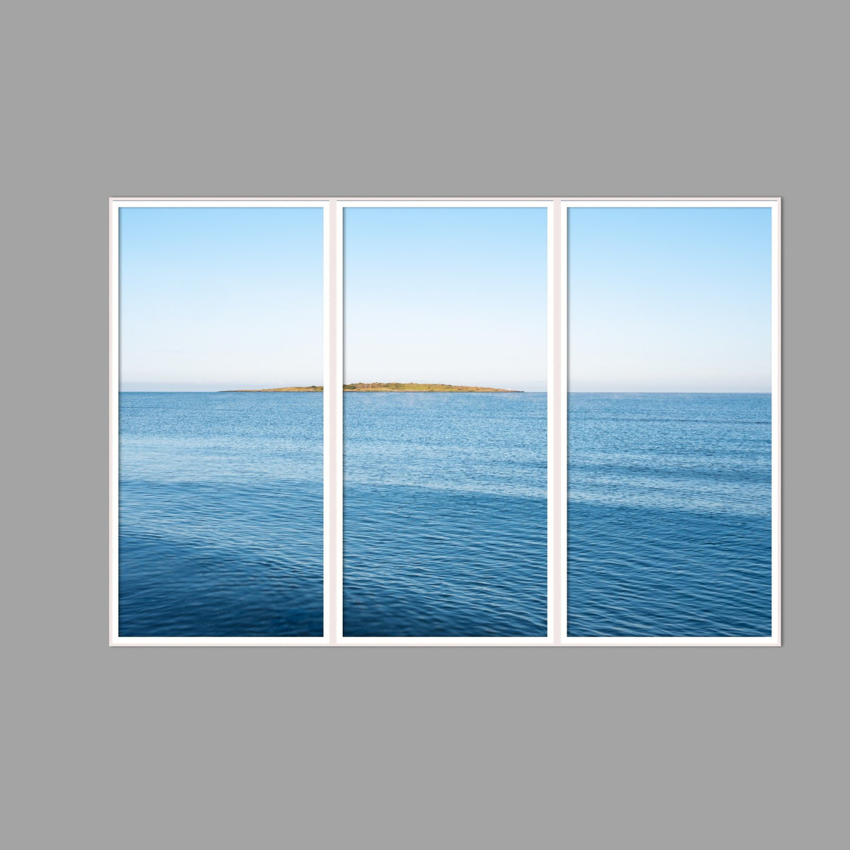 LED-Wandbild Dreiteiler hochkant 180x120 cm – Meer & Küste