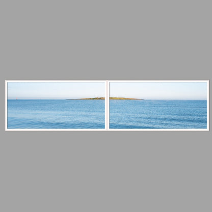 LED-Wandbild Zweiteiler quer 240x60 cm – Meer & Küste