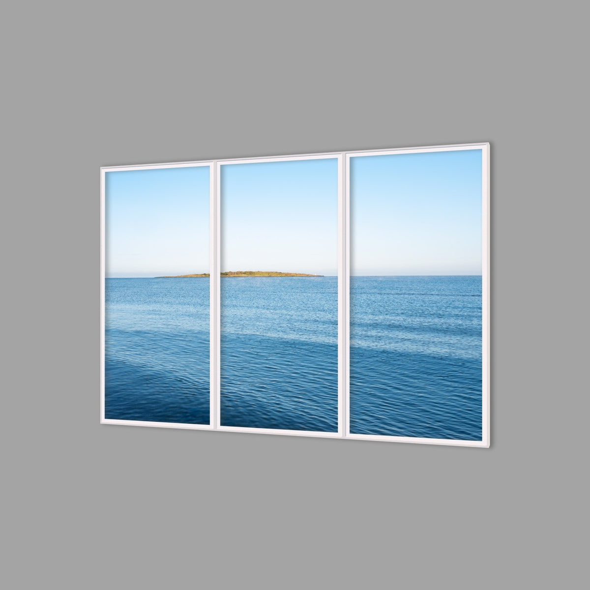 LED-Wandbild Dreiteiler hochkant 180x120 cm – Meer & Küste