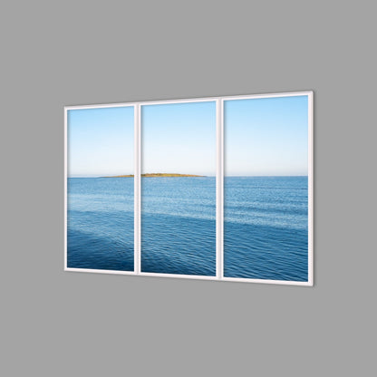 LED-Wandbild Dreiteiler hochkant 180x120 cm – Meer & Küste